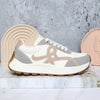Tenis talcoxgrisxbeige para mujer TA1101