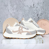 Tenis talcoxgrisxbeige para mujer TA1101