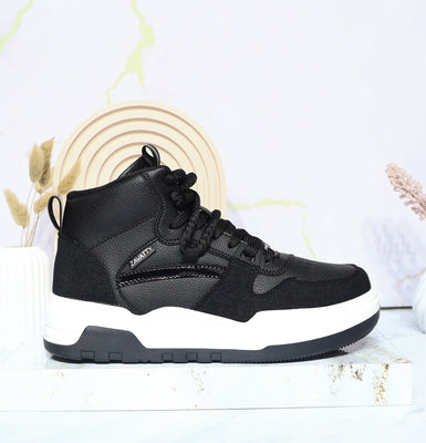 Botin deportivo negro para mujer TA1294