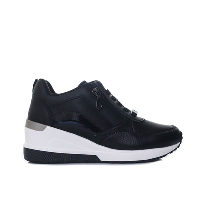 Tenis negrox tela para mujer TA809