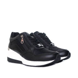 Tenis negrox tela para mujer TA809