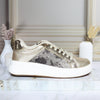 Tenis dorado x folia para mujer TAC1045