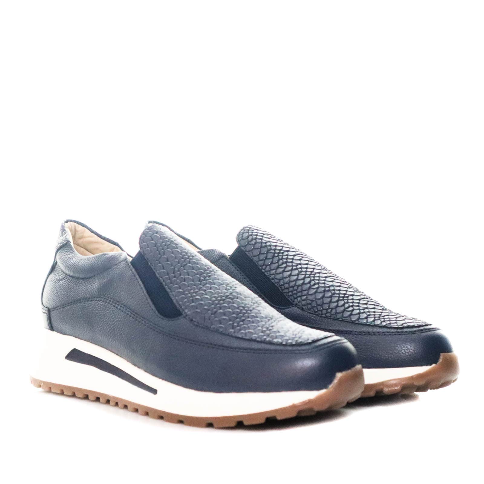Mocasin azul noche para mujer TAC944