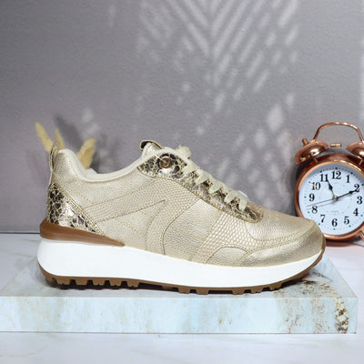 Tenis dorado para mujer TAC952
