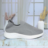 Tenis gris para mujer P90-Z400