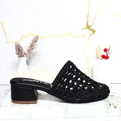 Sandalia tacon negro para mujer 152-Z523