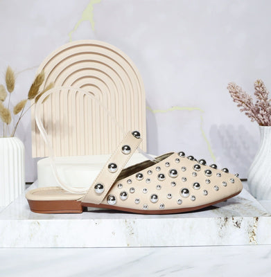 Baleta beige para mujer 443-Z191