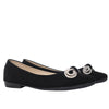 Baleta negro nobuck para mujer 145-Z597