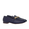 Baleta azul cuero para mujer H-ELA