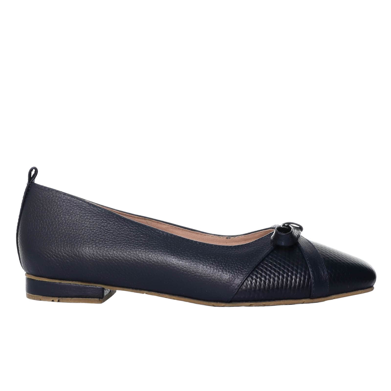 Baleta azul cuero para mujer H-KEIRA
