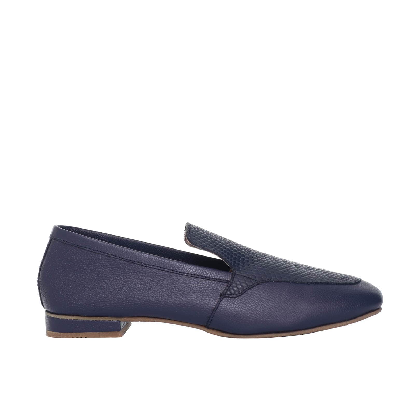 Baleta azul cuero para mujer H-LIA