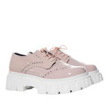 Mocasin nude charol para mujer ROOS-Z223