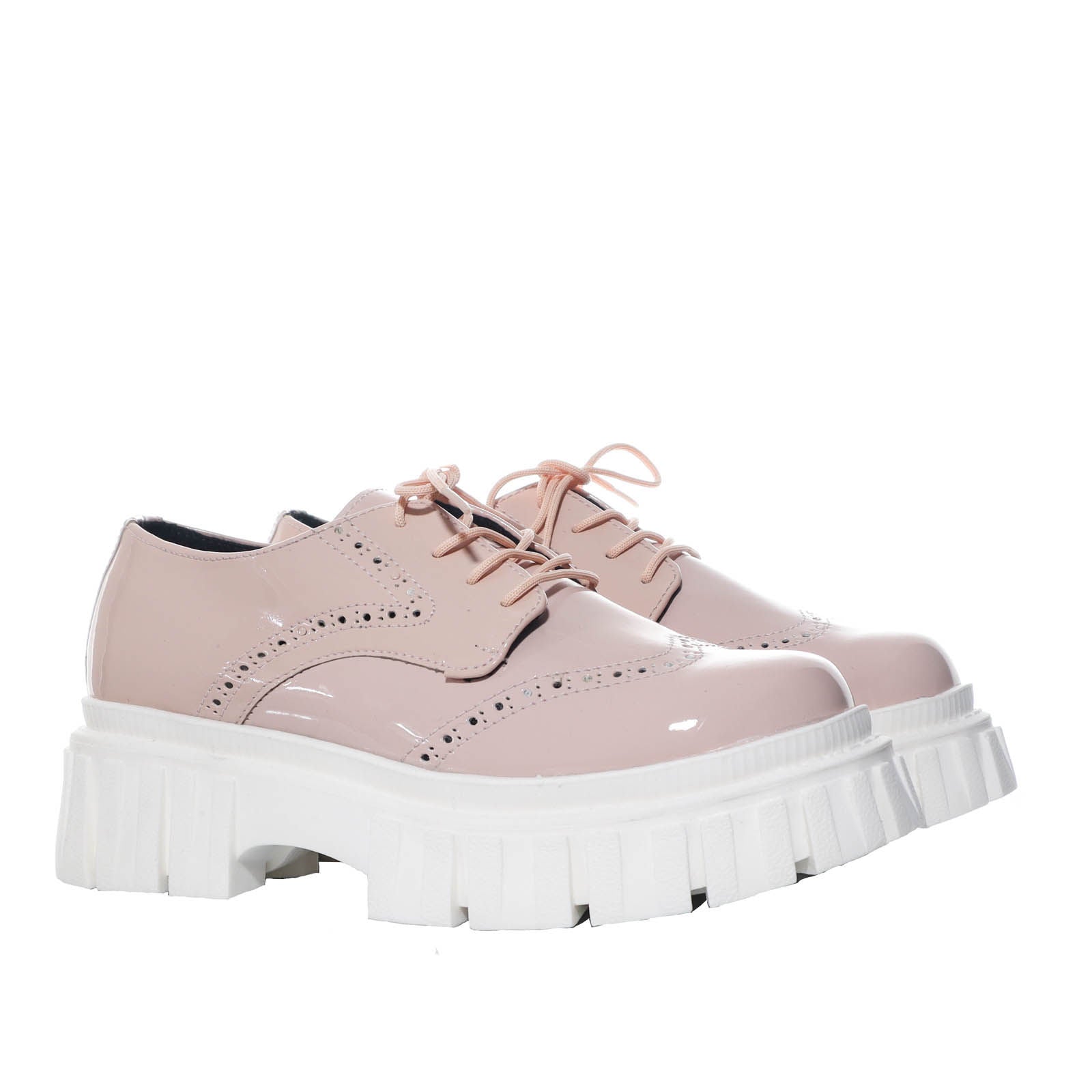 Mocasin nude charol para mujer ROOS-Z223