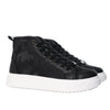 Botin deportivo negro x camuflado para mujer TA788