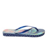 Sandalia plana azul x verde para mujer VT25483