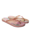Sandalia plana rosa x oro rosa para mujer VT25483