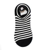 Media tobillera color negro x rayas blancas Ref37