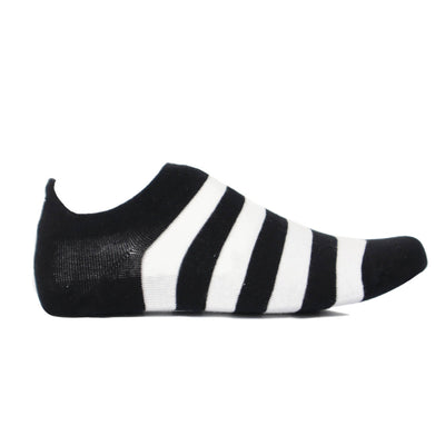 Media tobillera color negro x blanco Ref49