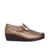 Mocasin bronce cuero para mujer H-ISABEL