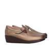 Mocasin bronce cuero para mujer H-ISABEL