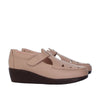 Mocasin almendra cuero para mujer H-LEIDY
