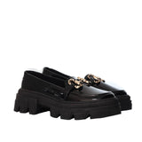 Mocasin negro para mujer 491-Z359