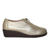 Mocasin oro cuero para mujer H-ANDREA