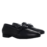 Baleta negro cuero para mujer H-ELA