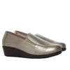 Mocasin oro cuero para mujer H-SANDRA
