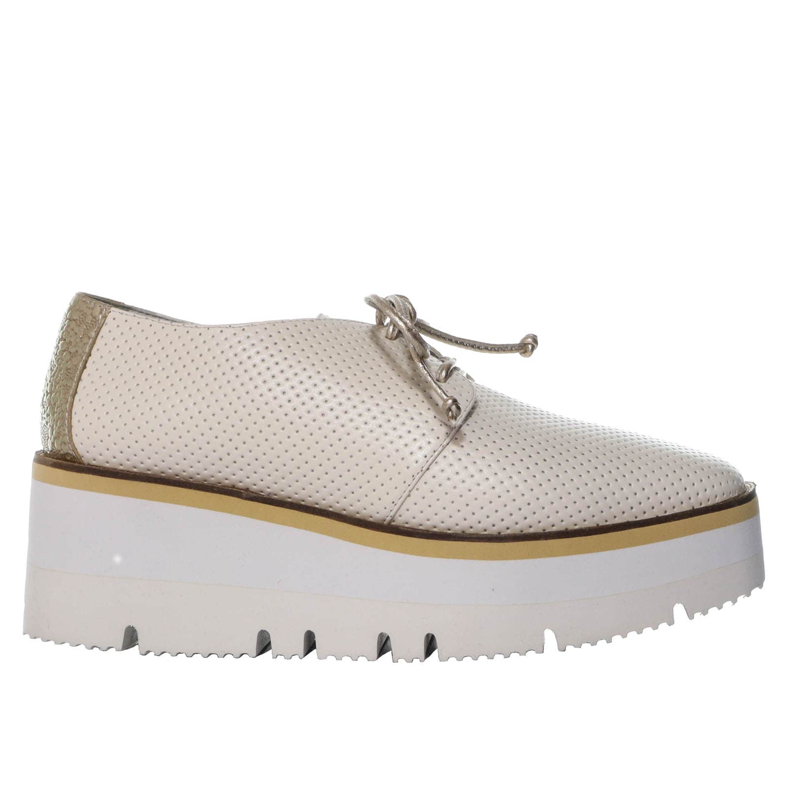 Bolichero blanco ostra cuero para mujer 6063-Z608