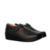 Mocasin negro cuero para mujer H-ISABEL