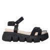 Plataforma baja negro para mujer 140-Z83