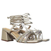 Sandalia tacon champaña para mujer 1608-Z562