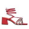 Sandalia tacon rojo para mujer 1608-Z562