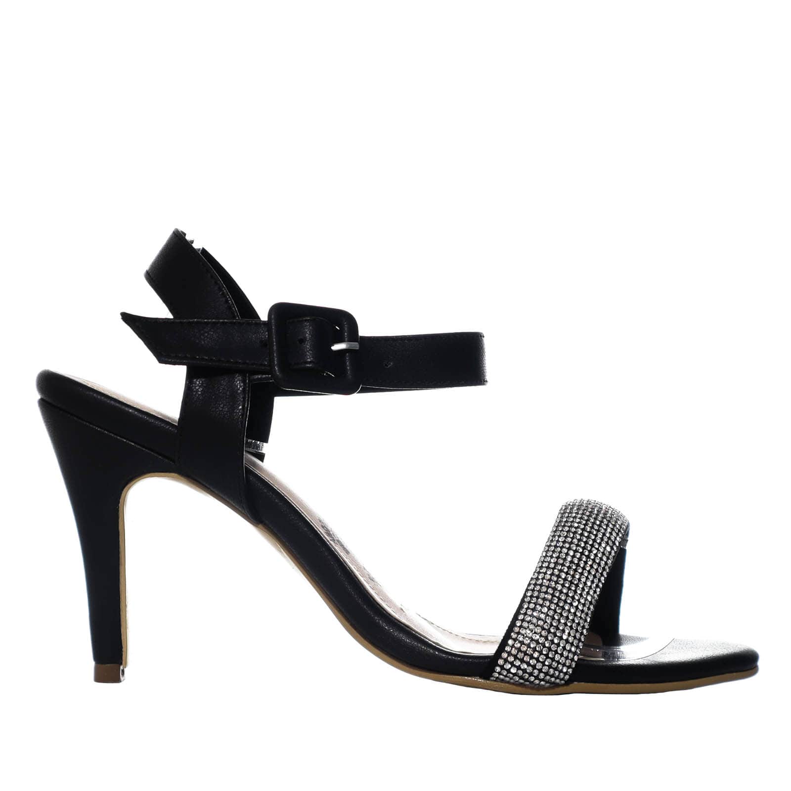 Sandalia tacon negro para mujer 2014-z471