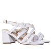 Sandalia tacon blanco x charol para mujer 2348-Z132