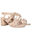 Sandalia tacon nude x charol para mujer 2348-Z132
