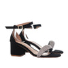 Sandalia tacon negro nobuck para mujer 2351-Z148