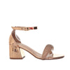 Sandalia tacon oro rosa espejo para mujer 2351-Z148