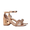 Sandalia tacon oro rosa espejo para mujer 2351-Z148