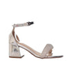 Sandalia tacon plata espejo para mujer 2351-Z148