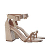 Sandalia tacon champaña para mujer 2587-Z148
