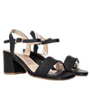 Sandalia tacon negro x charol para mujer 5208-1-Z132