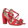 Sandalia tacon rojo para mujer C-95-Z471