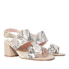 Sandalia tacon capuchino cuero para mujer H-DIANA