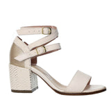 Sandalia tacon talco cuero para mujer H-LAURA