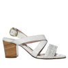 Sandalia tacon talco cuero para mujer H-VANESA