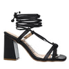 Sandalia tacon negro para mujer J21-Z471