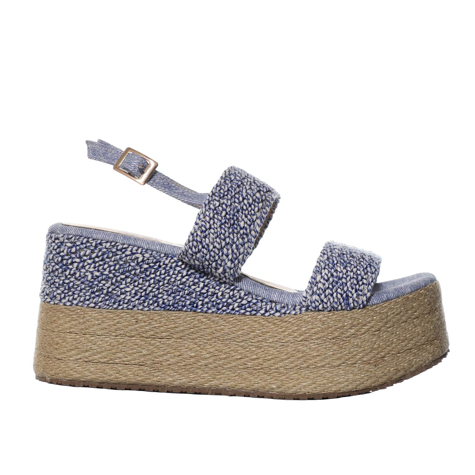 Plataforma alta jean para mujer M606-Z580