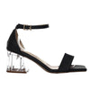 Sandalia tacon negro golosina para mujer MP-386-Z586